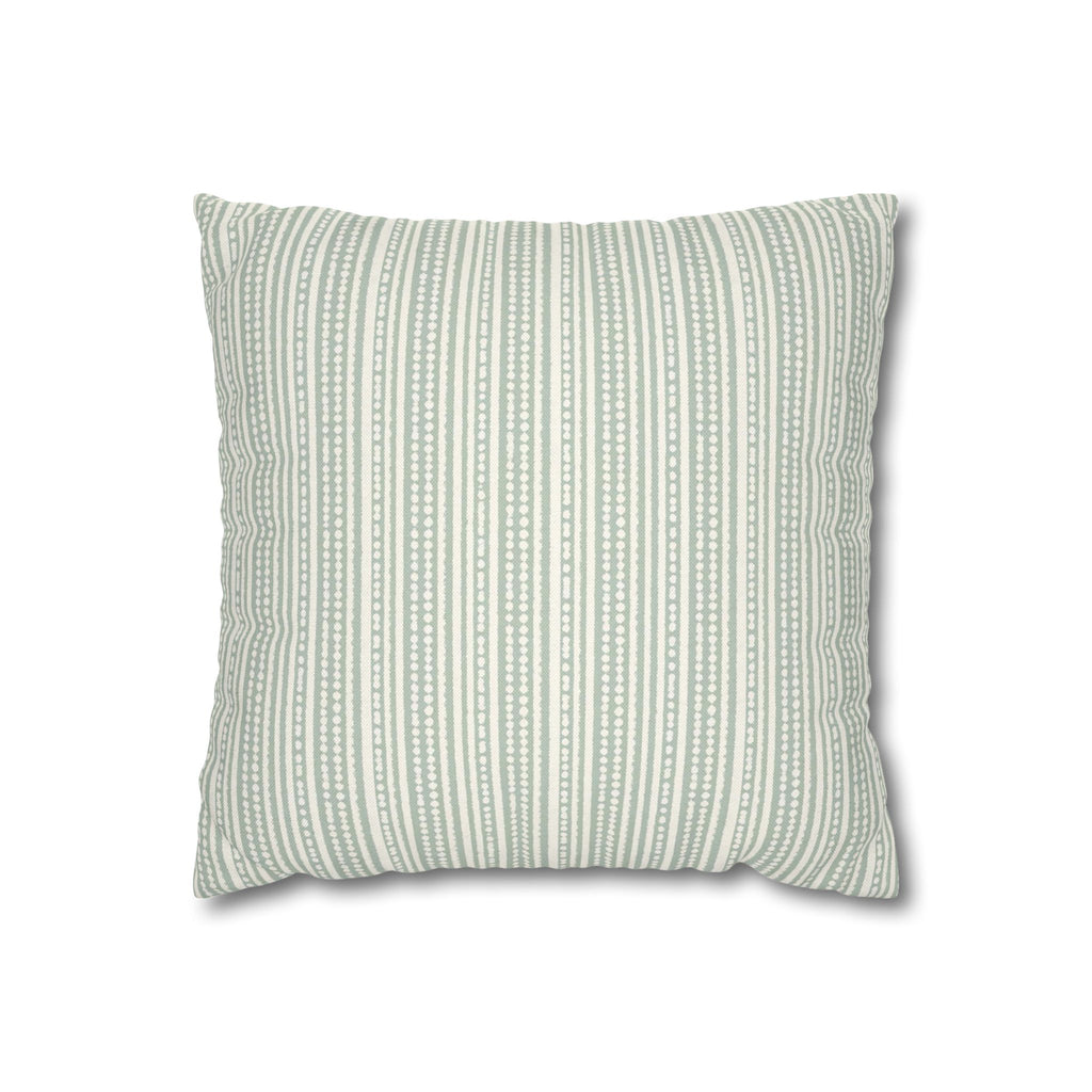 Rainfall Weave Aqua | Square Pillowcase