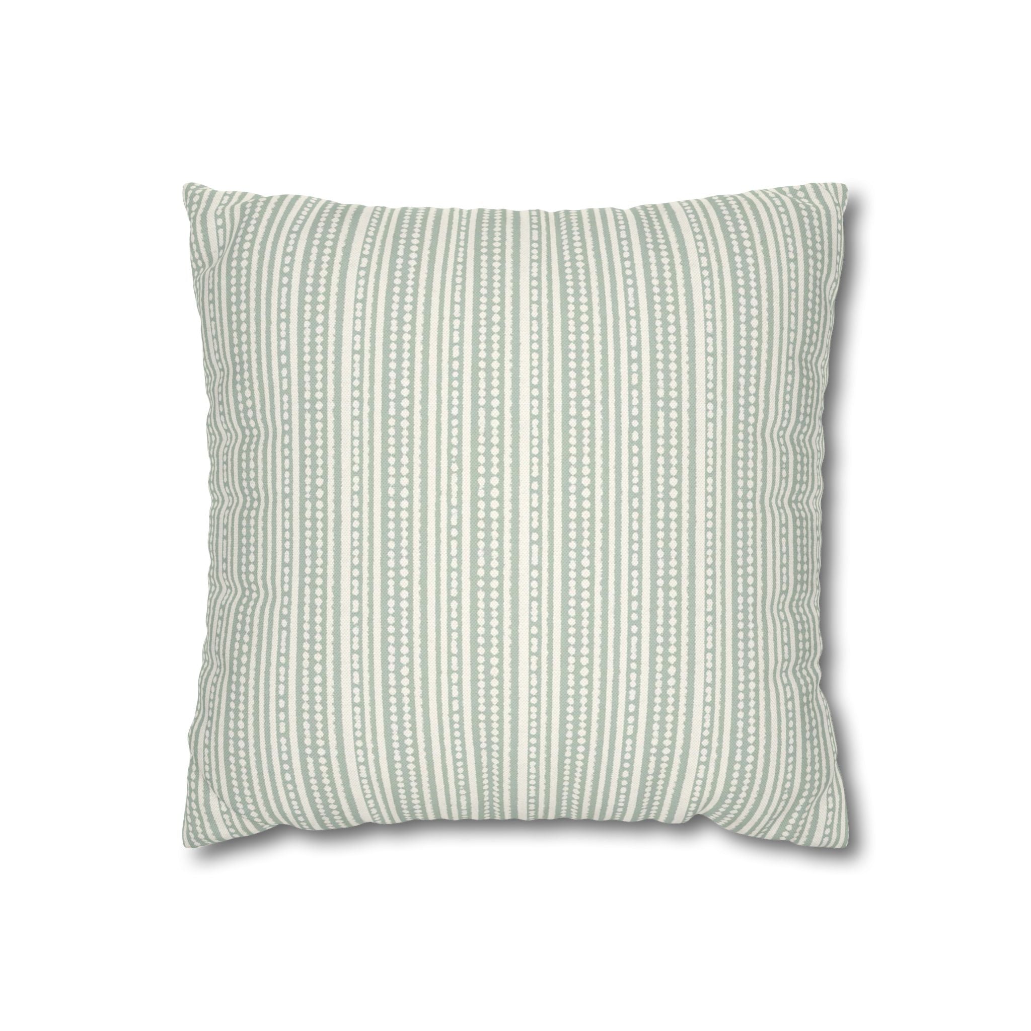 Rainfall Weave Aqua | Square Pillowcase