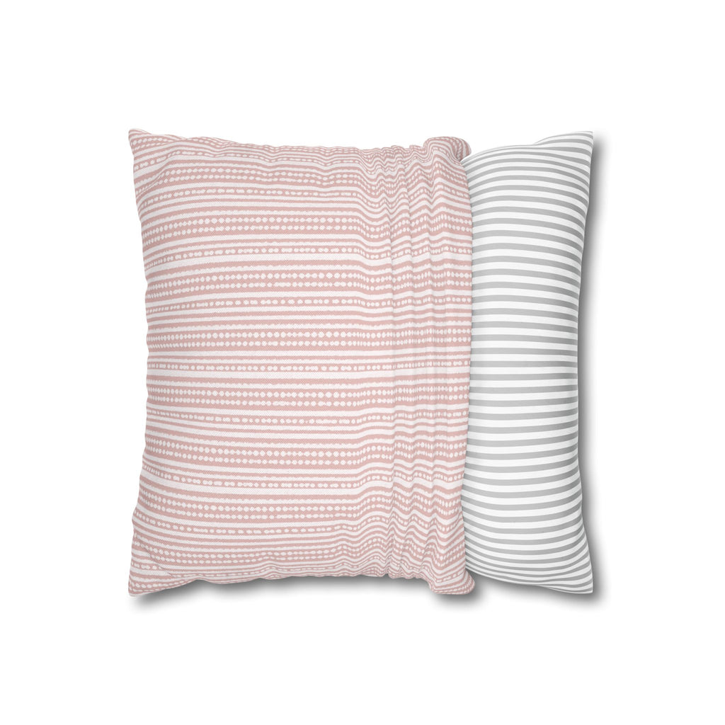 Rainfall Weave Blush  | Square Pillowcase
