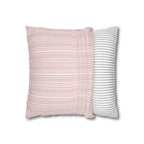 Rainfall Weave Blush  | Square Pillowcase