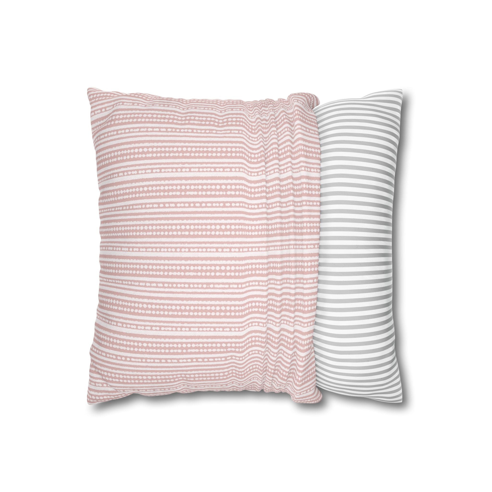 Rainfall Weave Blush  | Square Pillowcase