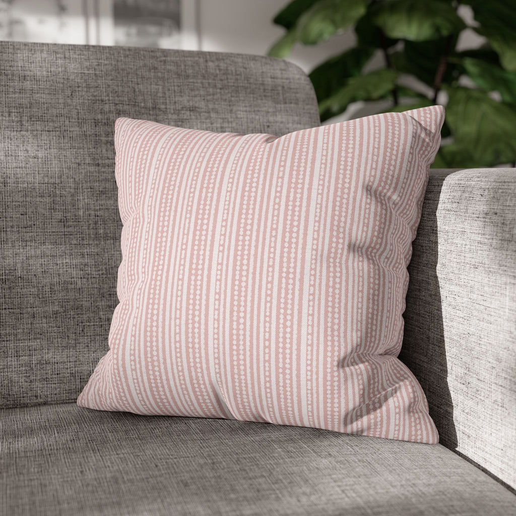 Rainfall Weave Blush  | Square Pillowcase