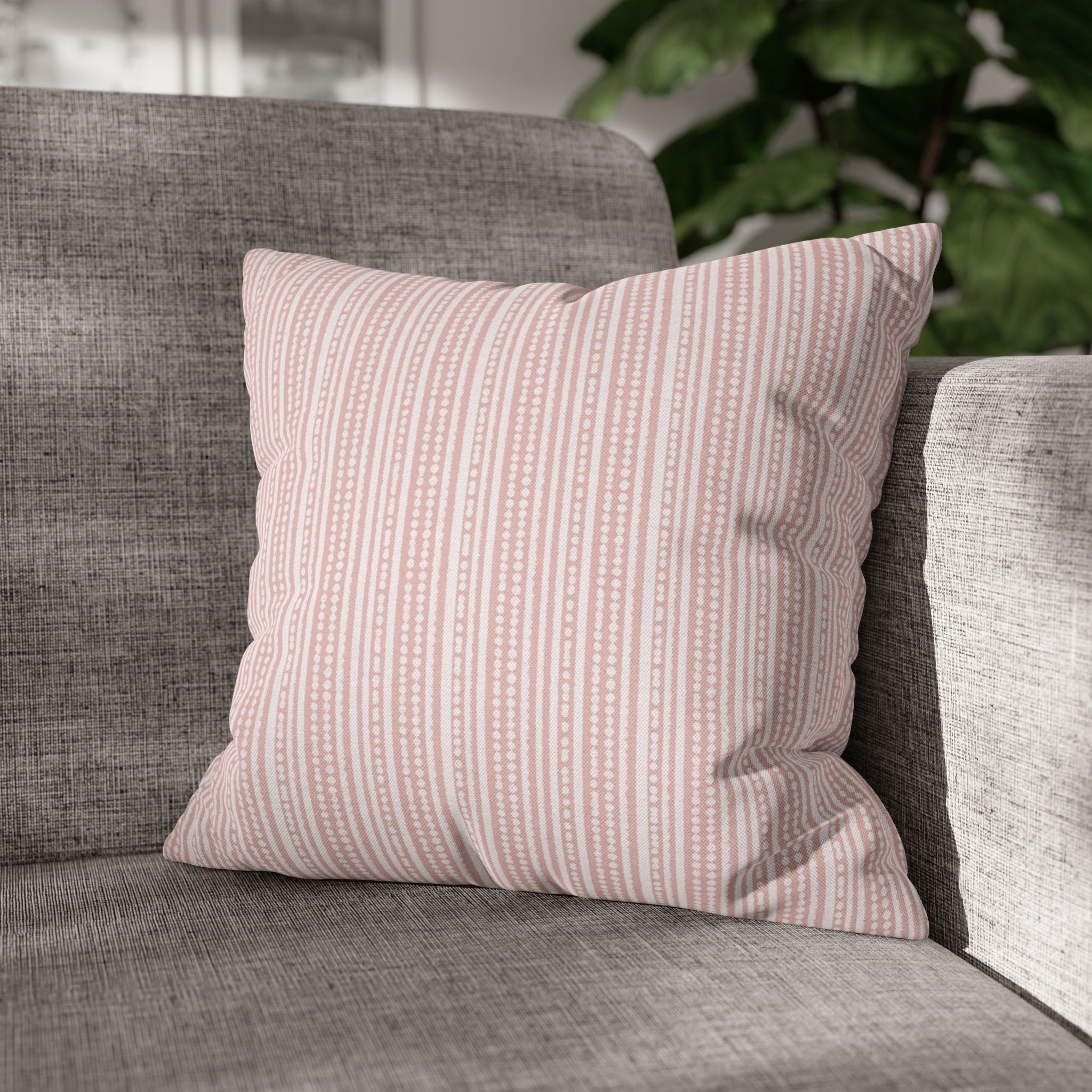 Rainfall Weave Blush  | Square Pillowcase