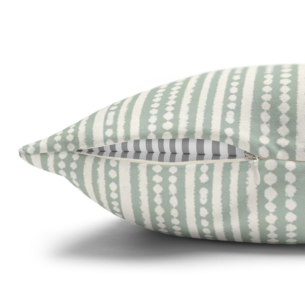 Rainfall Weave Aqua | Square Pillowcase