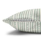 Rainfall Weave Aqua | Square Pillowcase