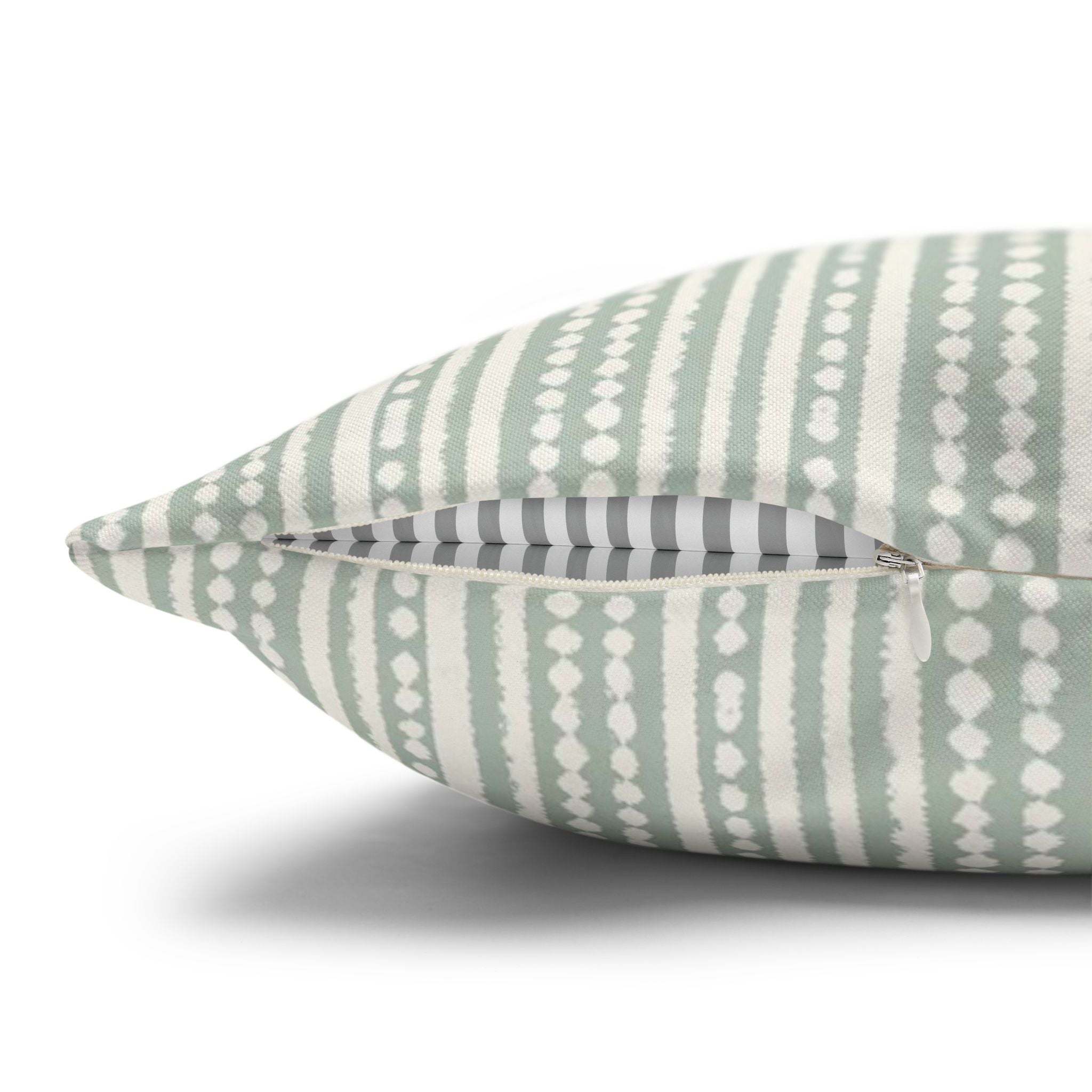 Rainfall Weave Aqua | Square Pillowcase