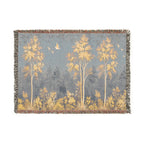 Forestline Woven Blanket | Scenic Tree Tapestry Throw