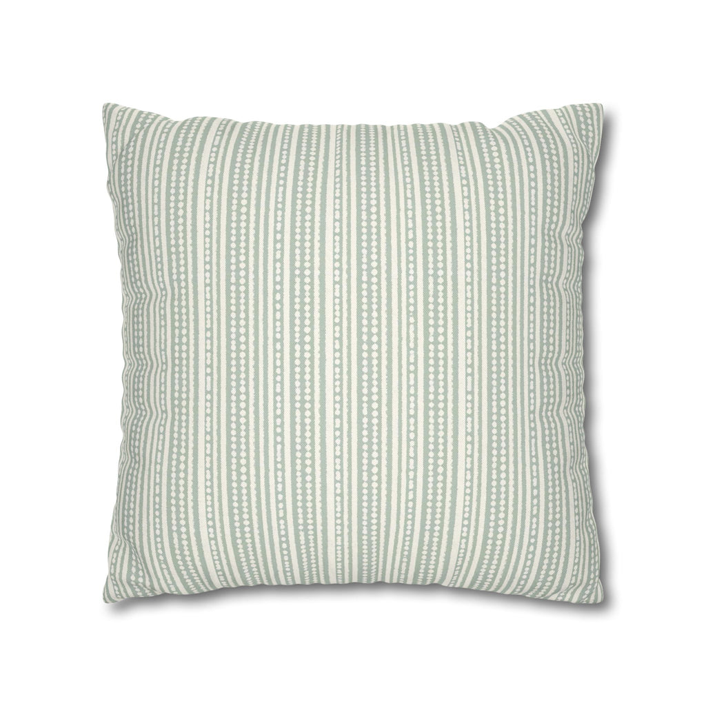 Rainfall Weave Aqua | Square Pillowcase