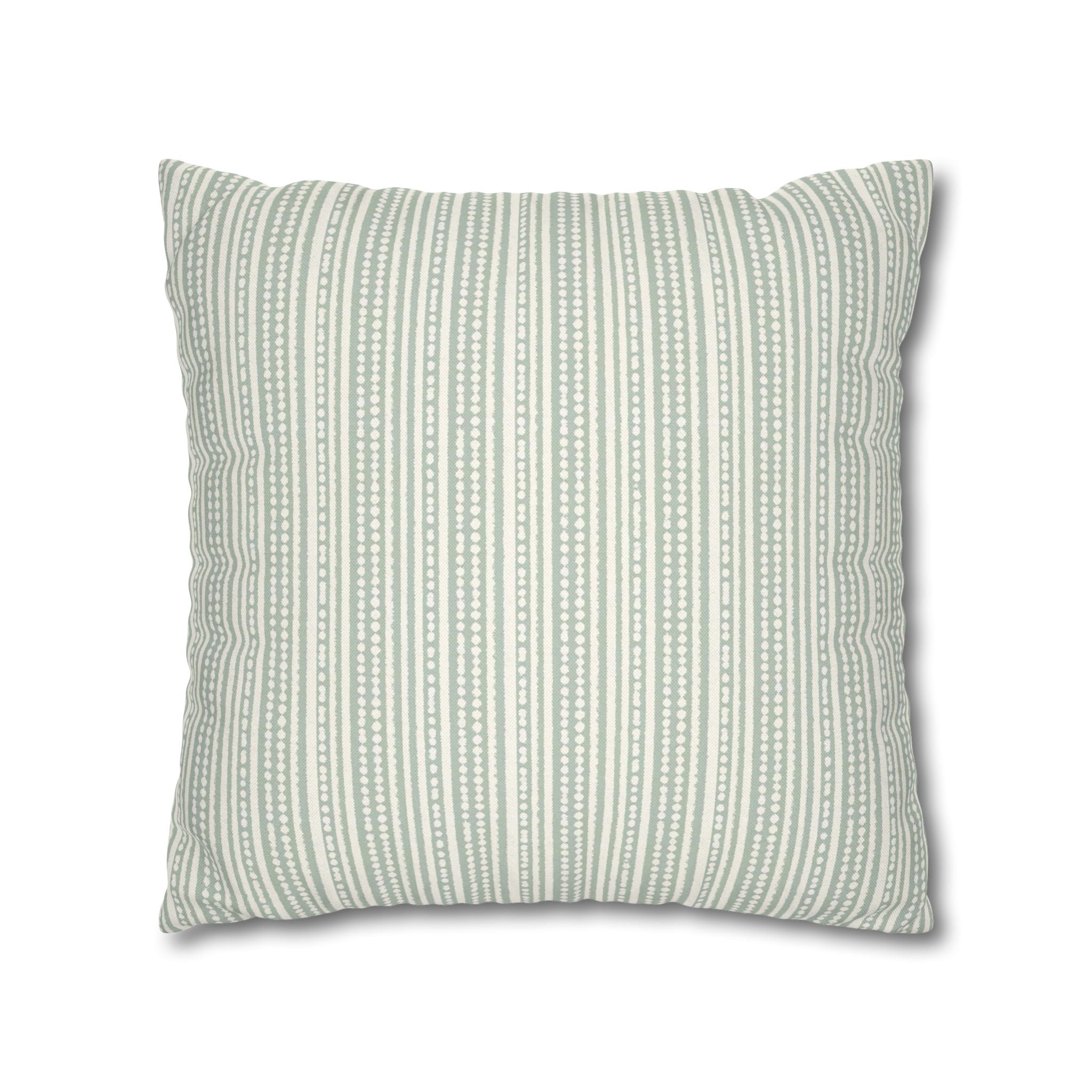 Rainfall Weave Aqua | Square Pillowcase