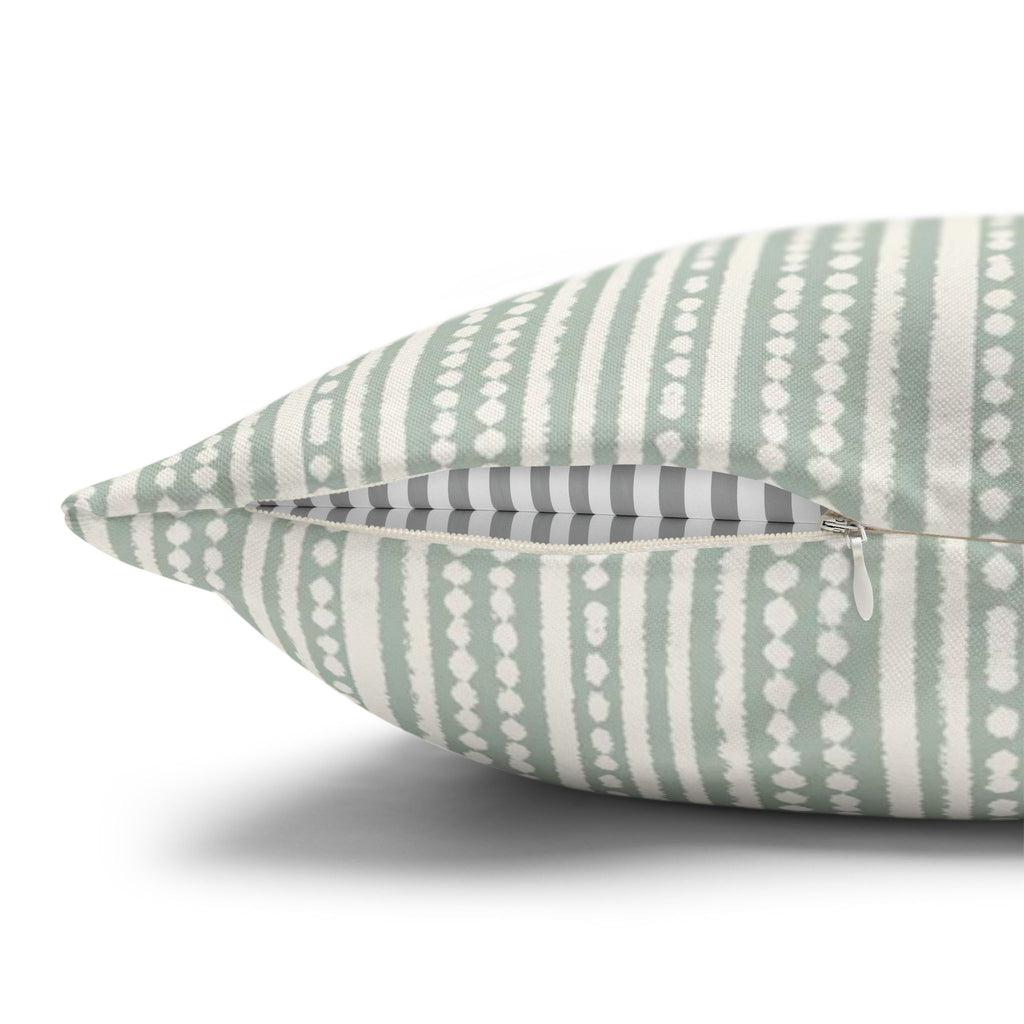 Rainfall Weave Aqua | Square Pillowcase