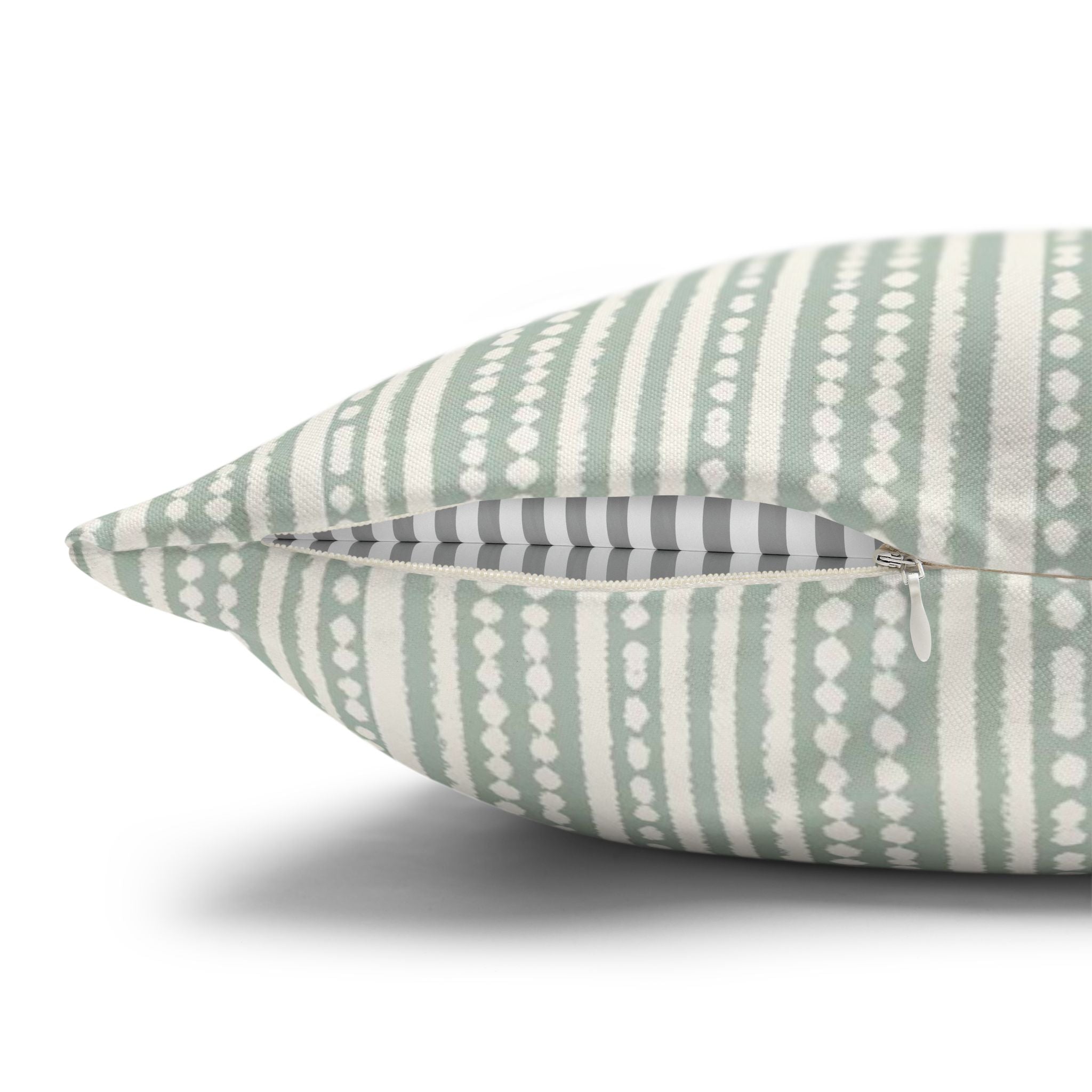 Rainfall Weave Aqua | Square Pillowcase