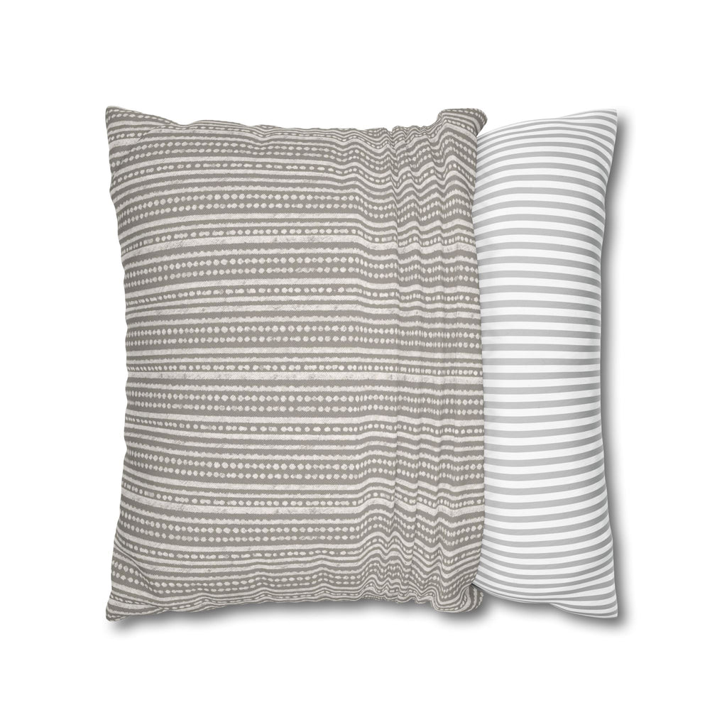 Rainfall Weave Mist  | Square Pillowcase