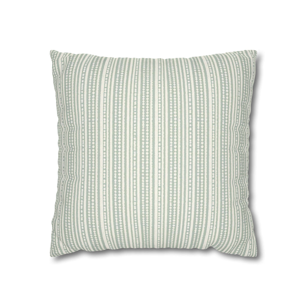 Rainfall Weave Aqua | Square Pillowcase
