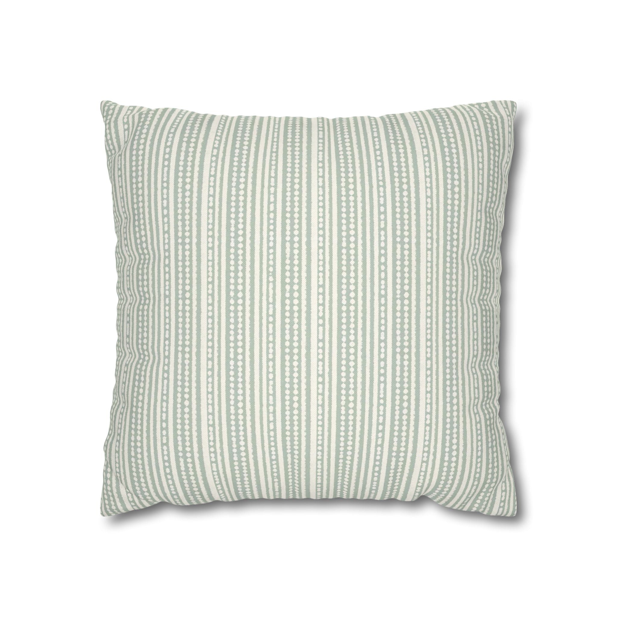 Rainfall Weave Aqua | Square Pillowcase