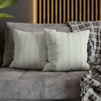 Rainfall Weave Aqua | Square Pillowcase
