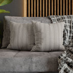 Rainfall Weave Mist  | Square Pillowcase