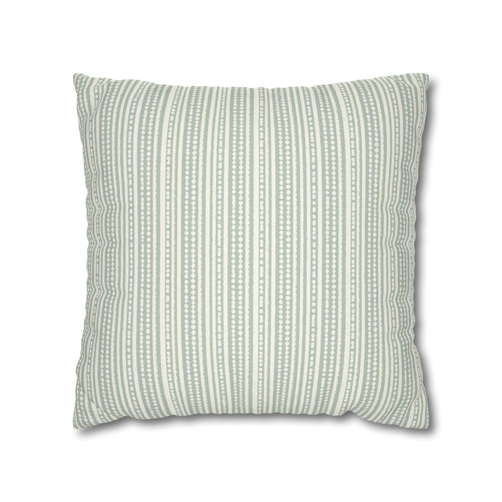 Rainfall Weave Aqua | Square Pillowcase