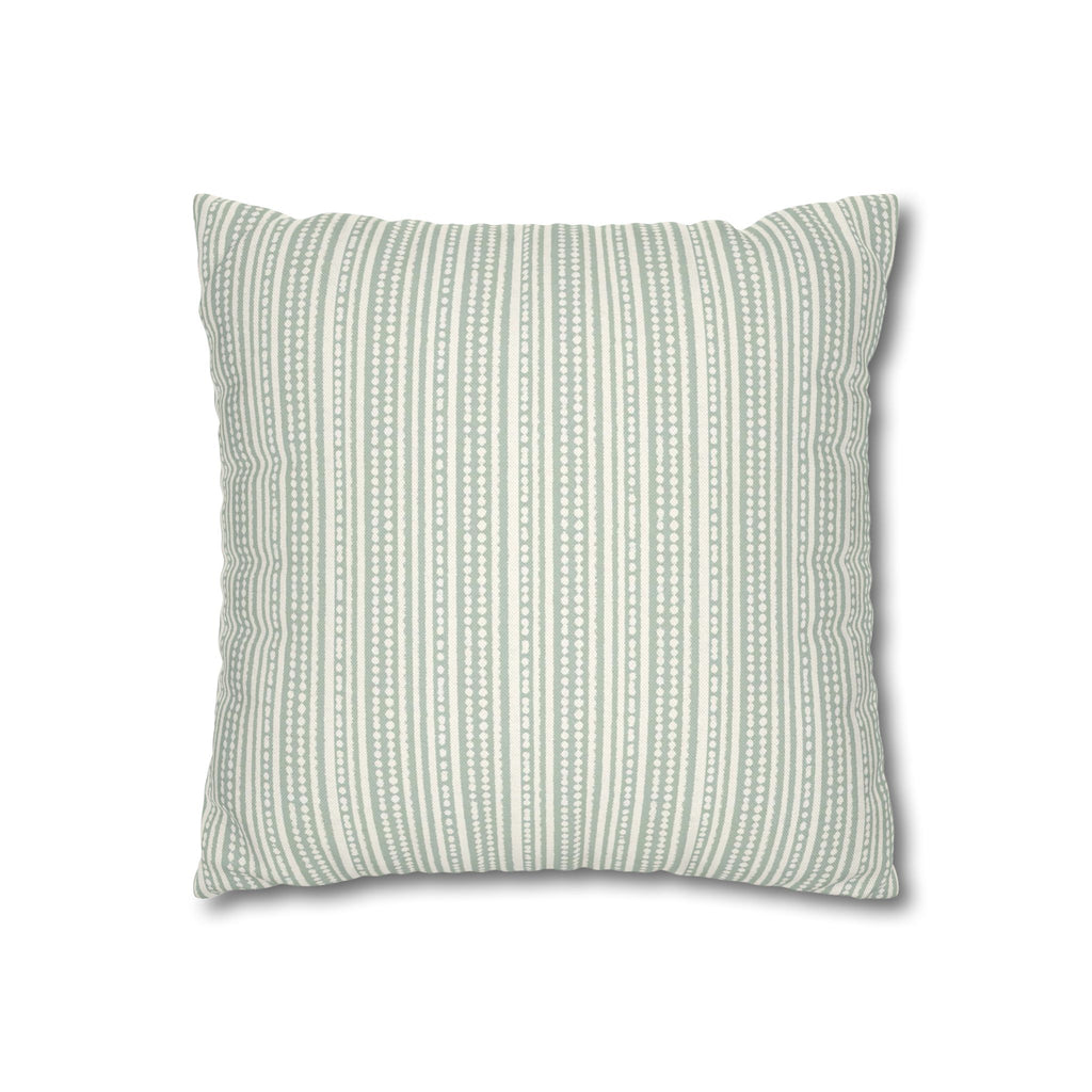 Rainfall Weave Aqua | Square Pillowcase