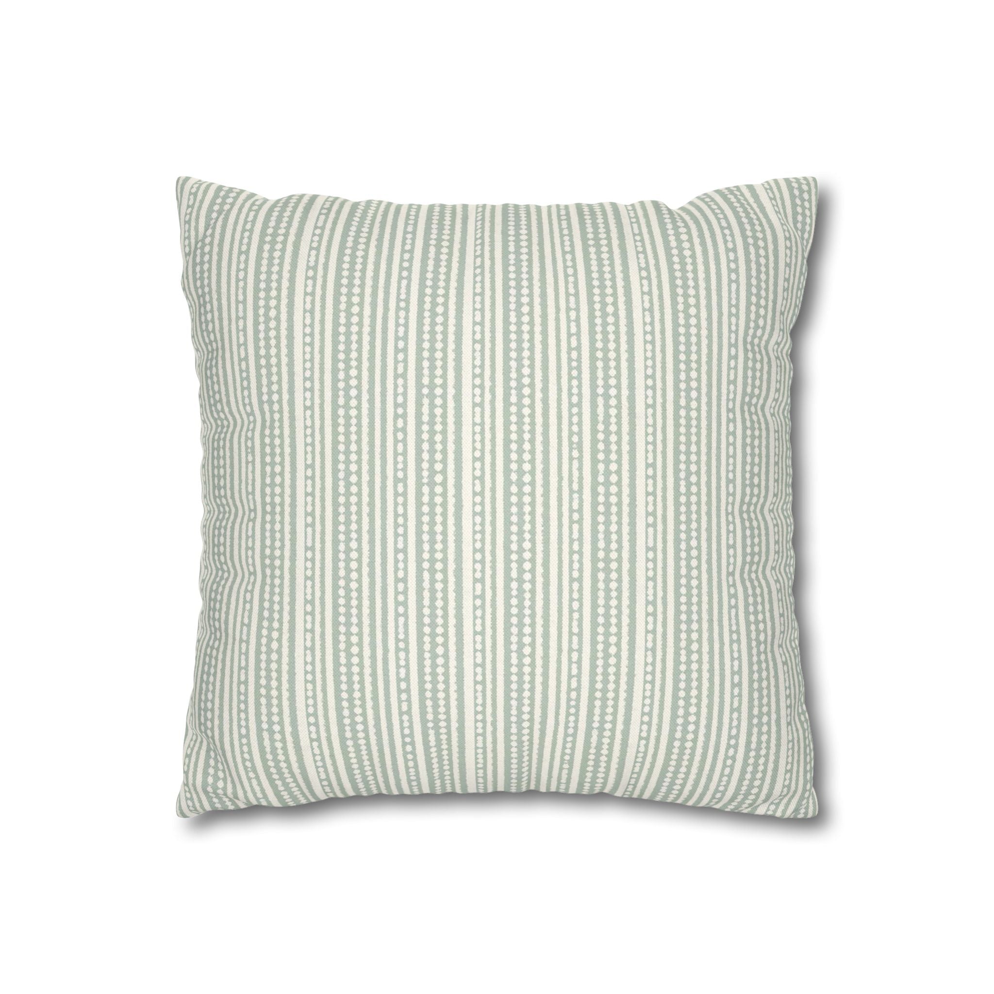 Rainfall Weave Aqua | Square Pillowcase