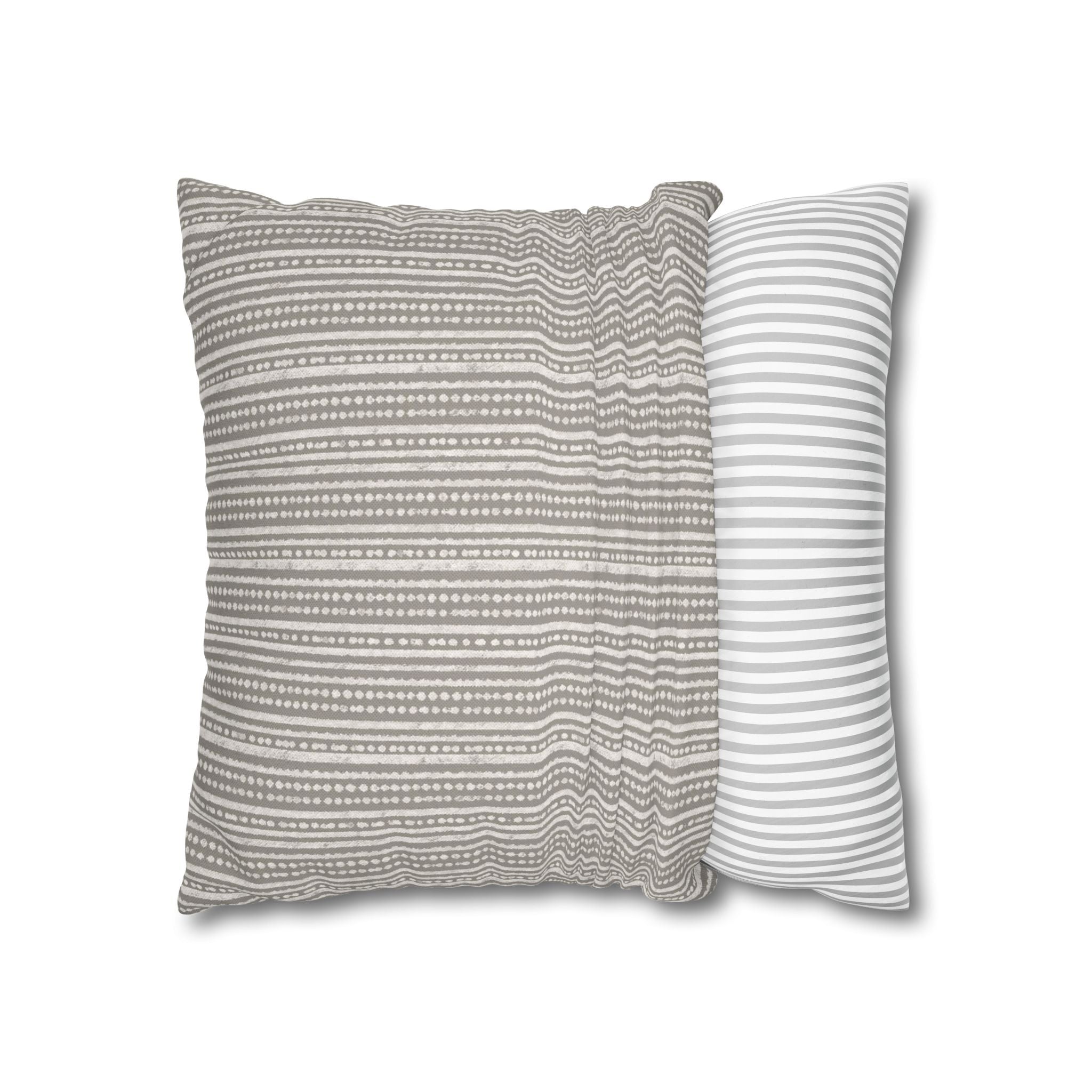 Rainfall Weave Mist  | Square Pillowcase