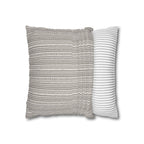 Rainfall Weave Mist  | Square Pillowcase
