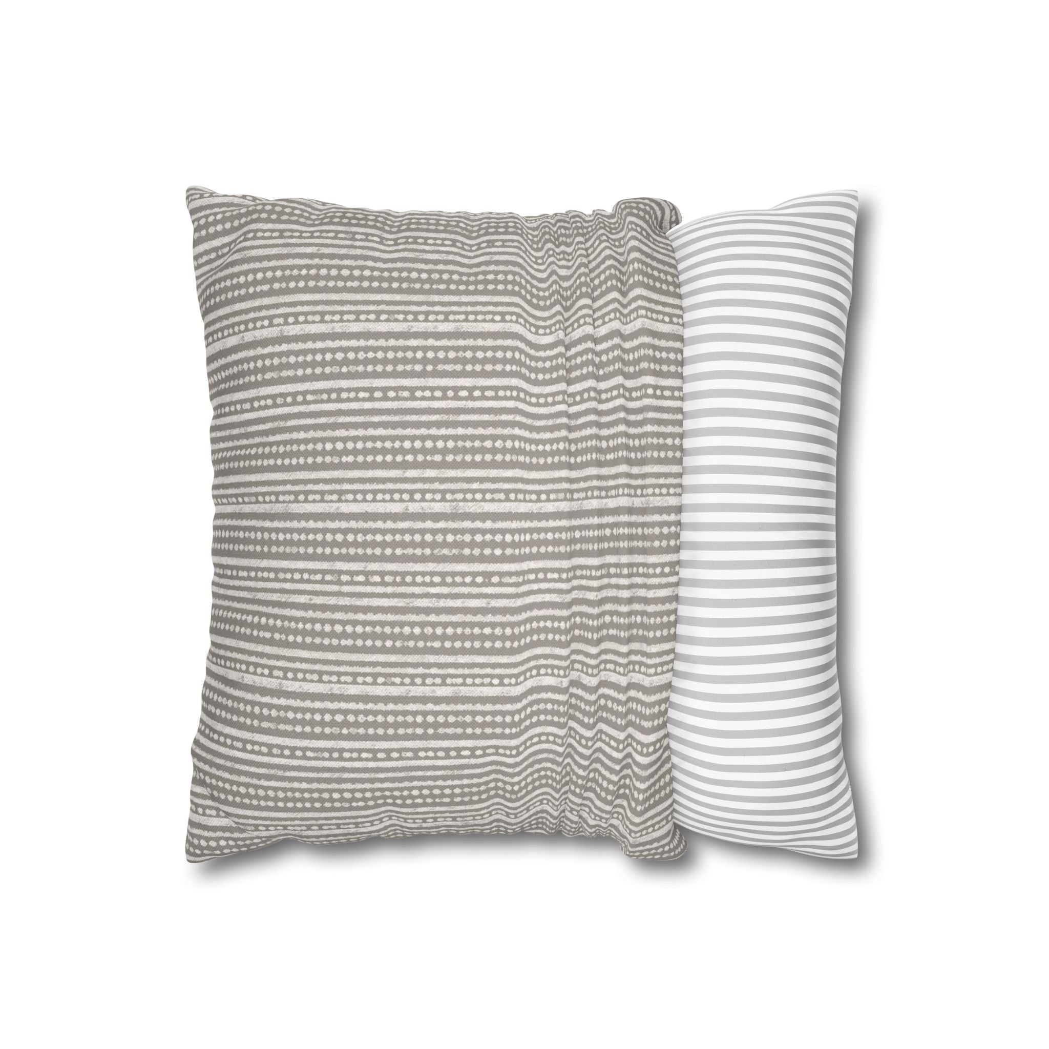 Rainfall Weave Mist  | Square Pillowcase