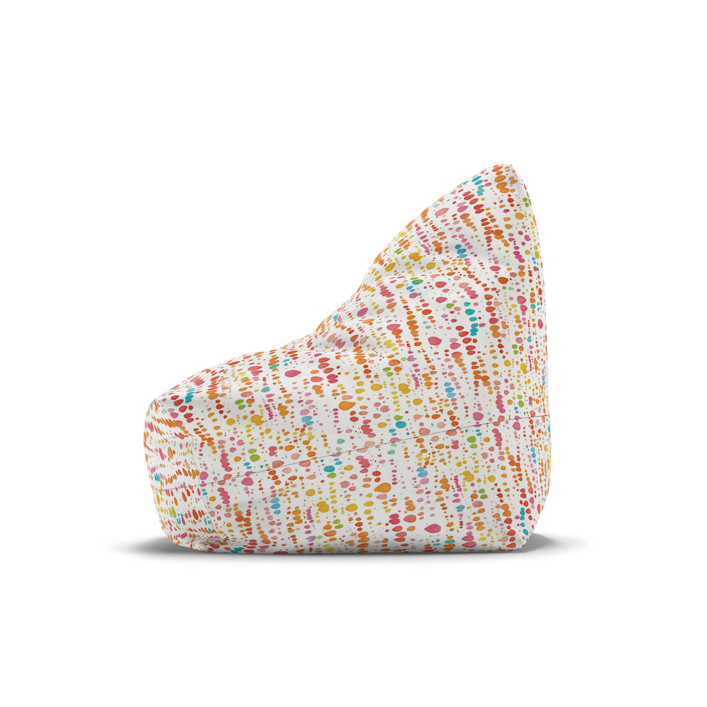 Colorful Confetti Dot Pattern Bean Bag Chair Cover | Kids Playroom Decor