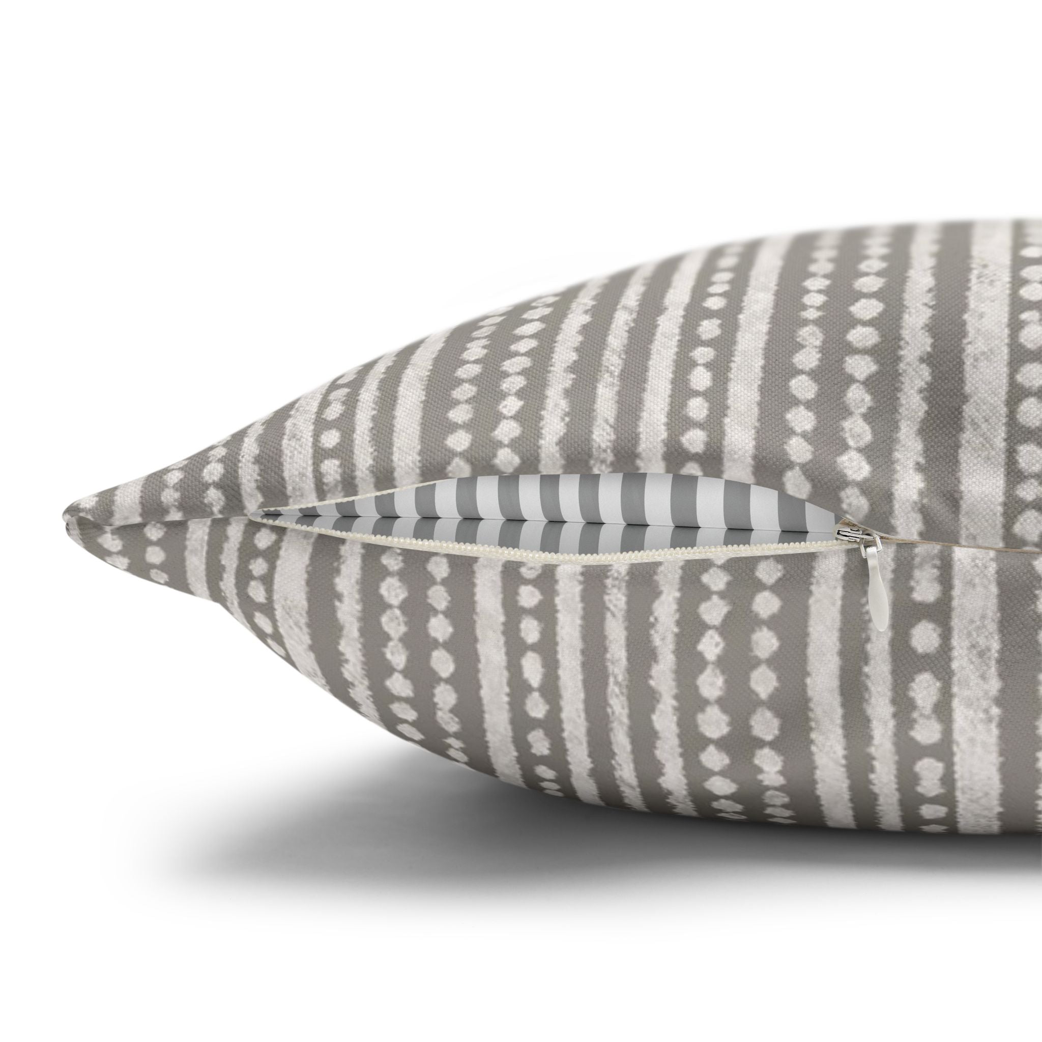 Rainfall Weave Mist  | Square Pillowcase