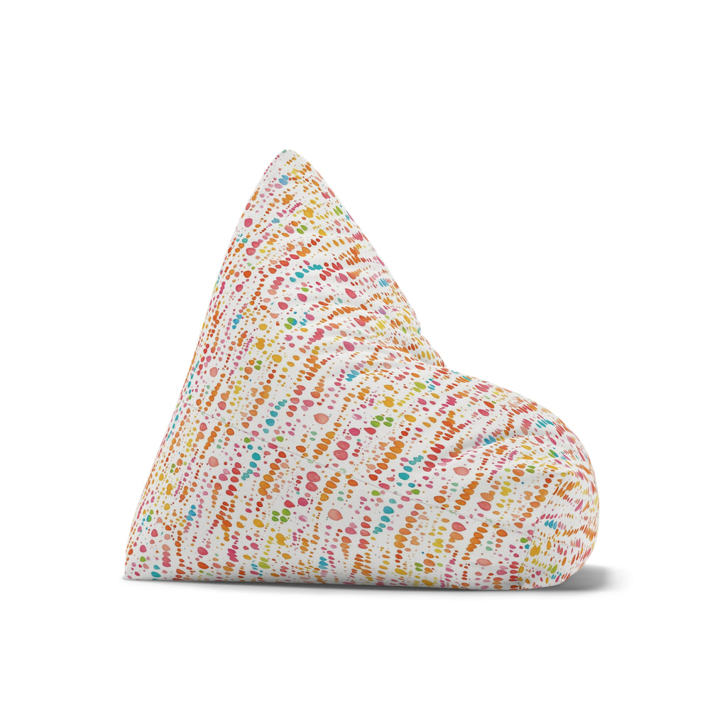 Colorful Confetti Dot Pattern Bean Bag Chair Cover | Kids Playroom Decor