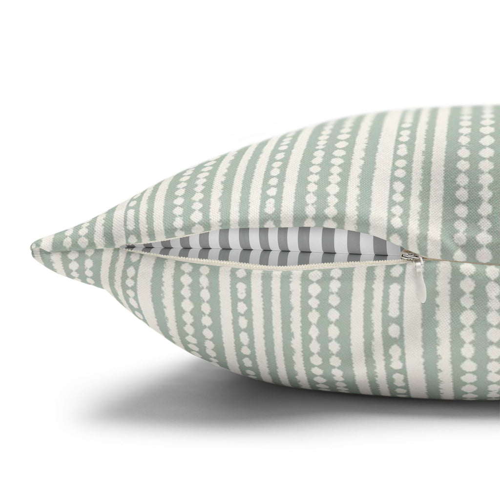 Rainfall Weave Aqua | Square Pillowcase