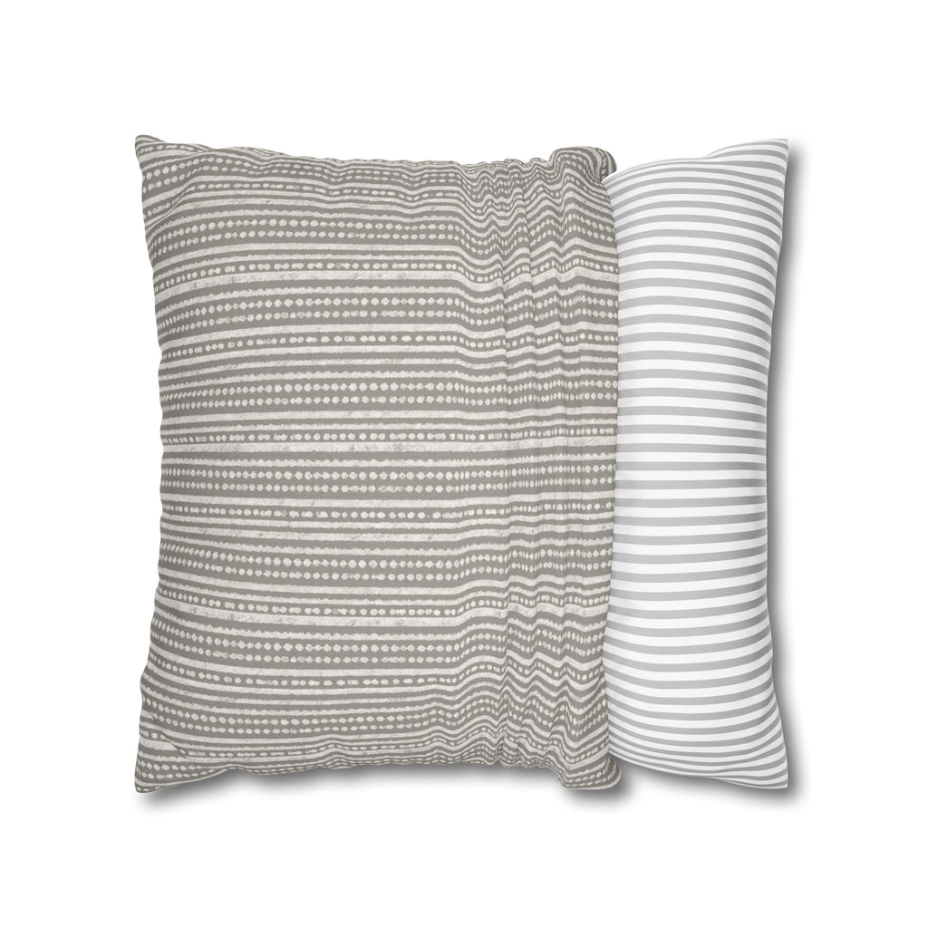 Rainfall Weave Mist  | Square Pillowcase