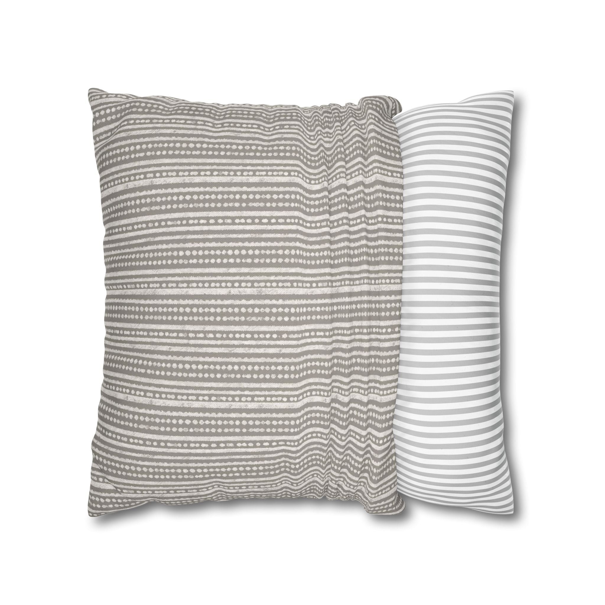 Rainfall Weave Mist  | Square Pillowcase