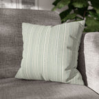 Rainfall Weave Aqua | Square Pillowcase