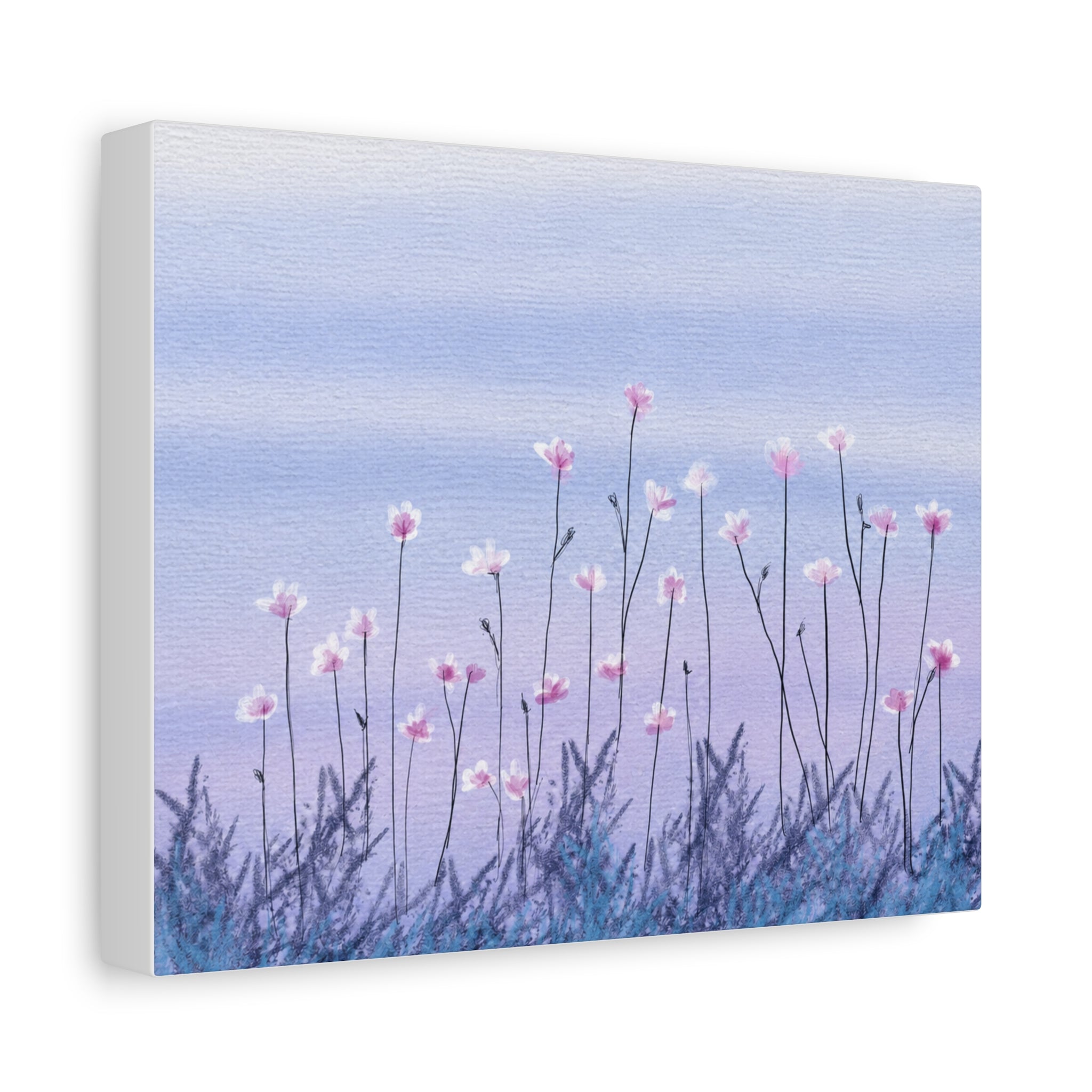 Pastel Wildflower Meadow Canvas