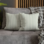Rainfall Weave Aqua | Square Pillowcase