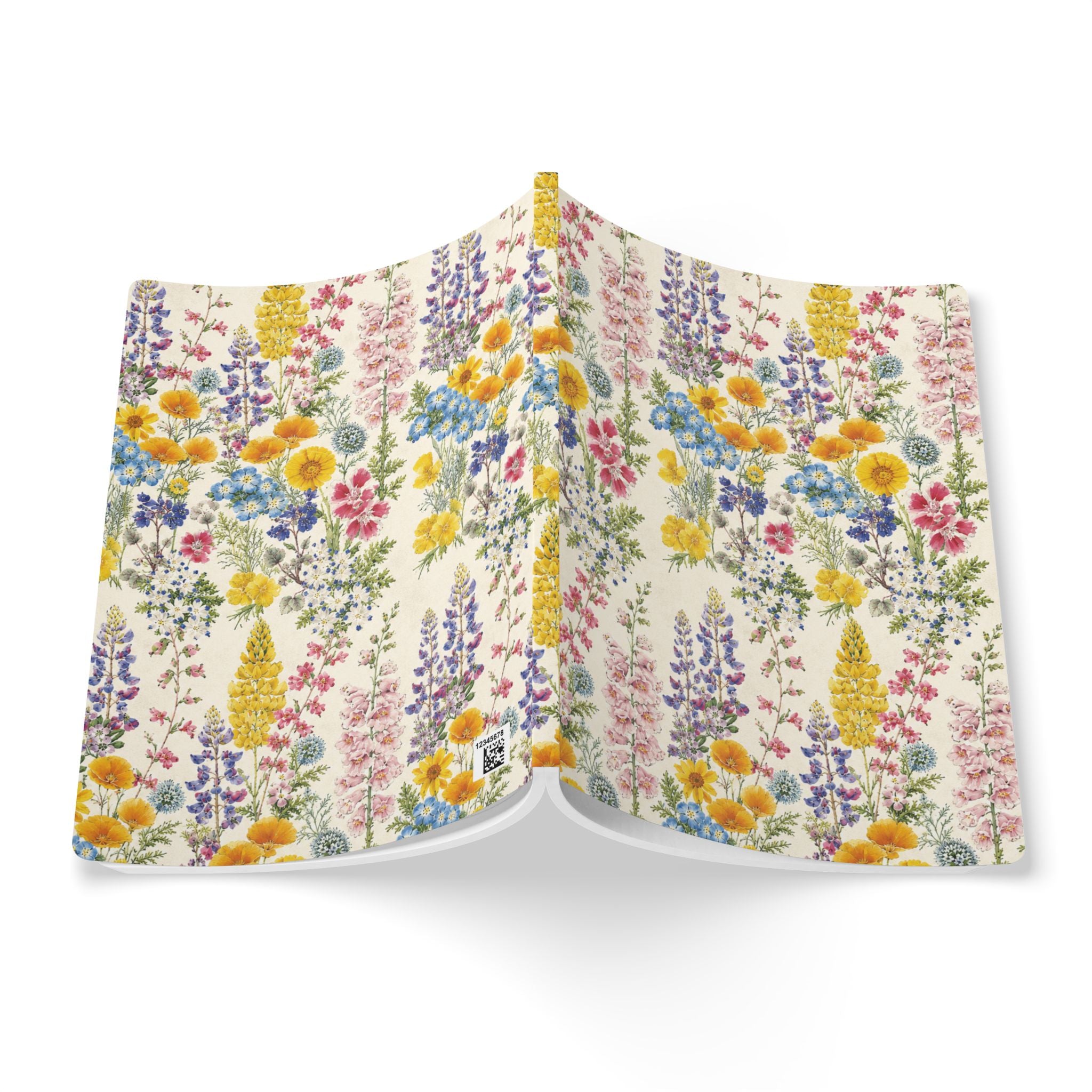 Wildflower Bouquet Softcover Journal | Floral Pattern Notebook