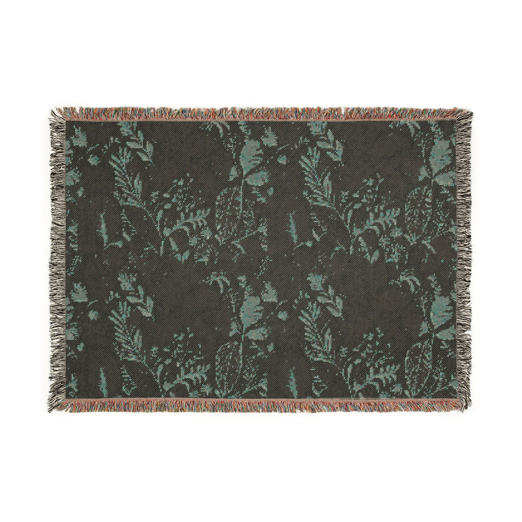 Edenlace Blanket | Floral Vine Pattern Woven Reversible Boho Throw