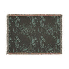 Edenlace Blanket | Floral Vine Pattern Woven Reversible Boho Throw