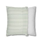 Rainfall Weave Aqua | Square Pillowcase