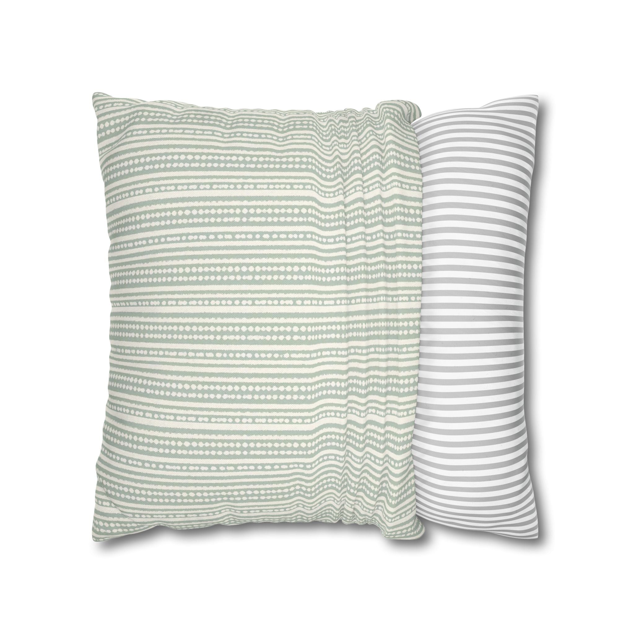 Rainfall Weave Aqua | Square Pillowcase