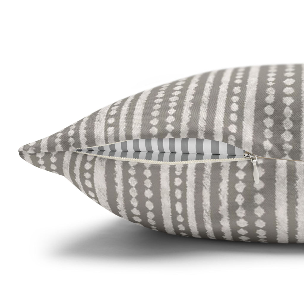 Rainfall Weave Mist  | Square Pillowcase