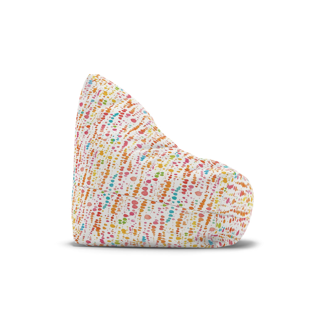 Colorful Confetti Dot Pattern Bean Bag Chair Cover | Kids Playroom Decor