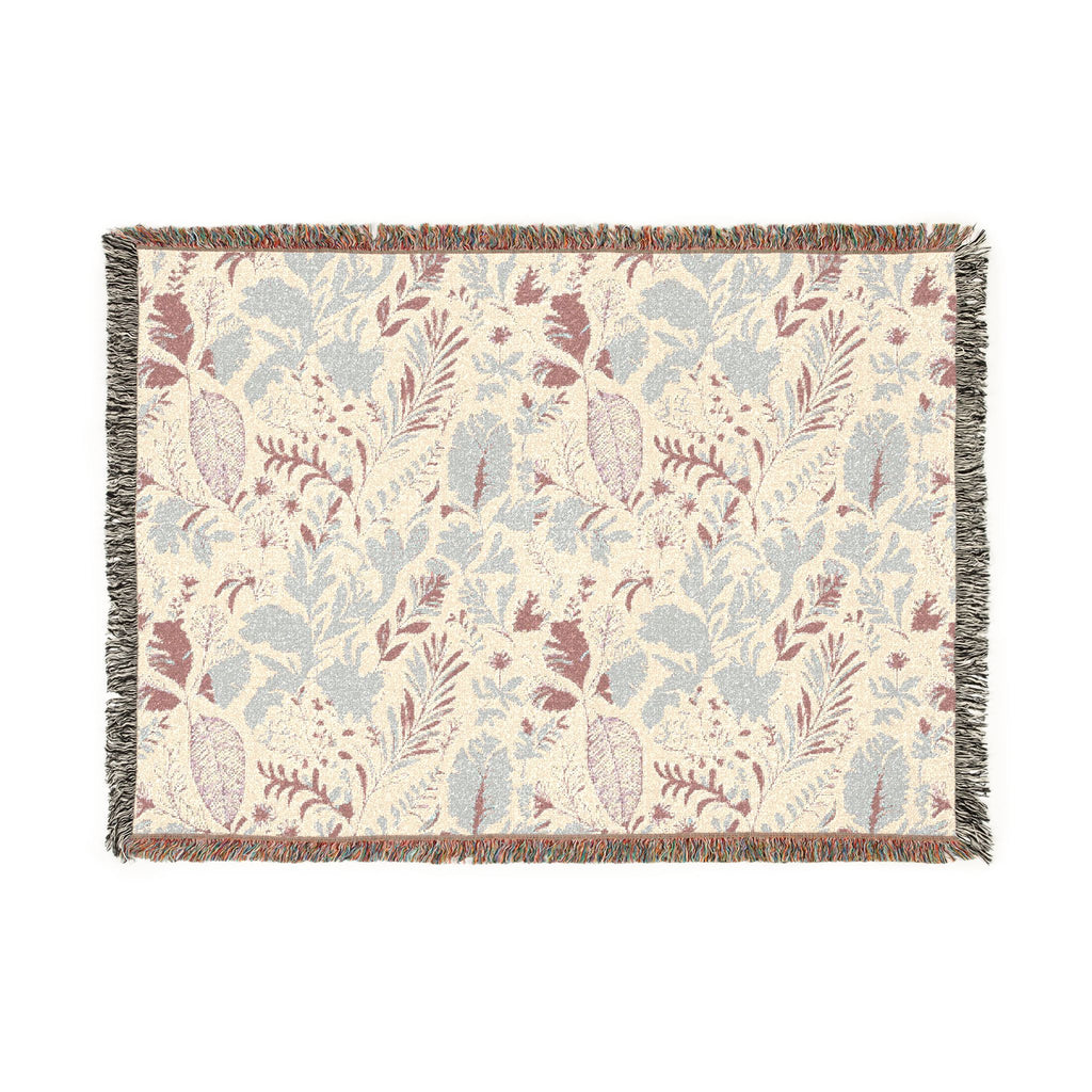Edenlace Blanket | Floral Vine Pattern Woven Reversible Boho Throw