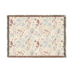 Edenlace Blanket | Floral Vine Pattern Woven Reversible Boho Throw