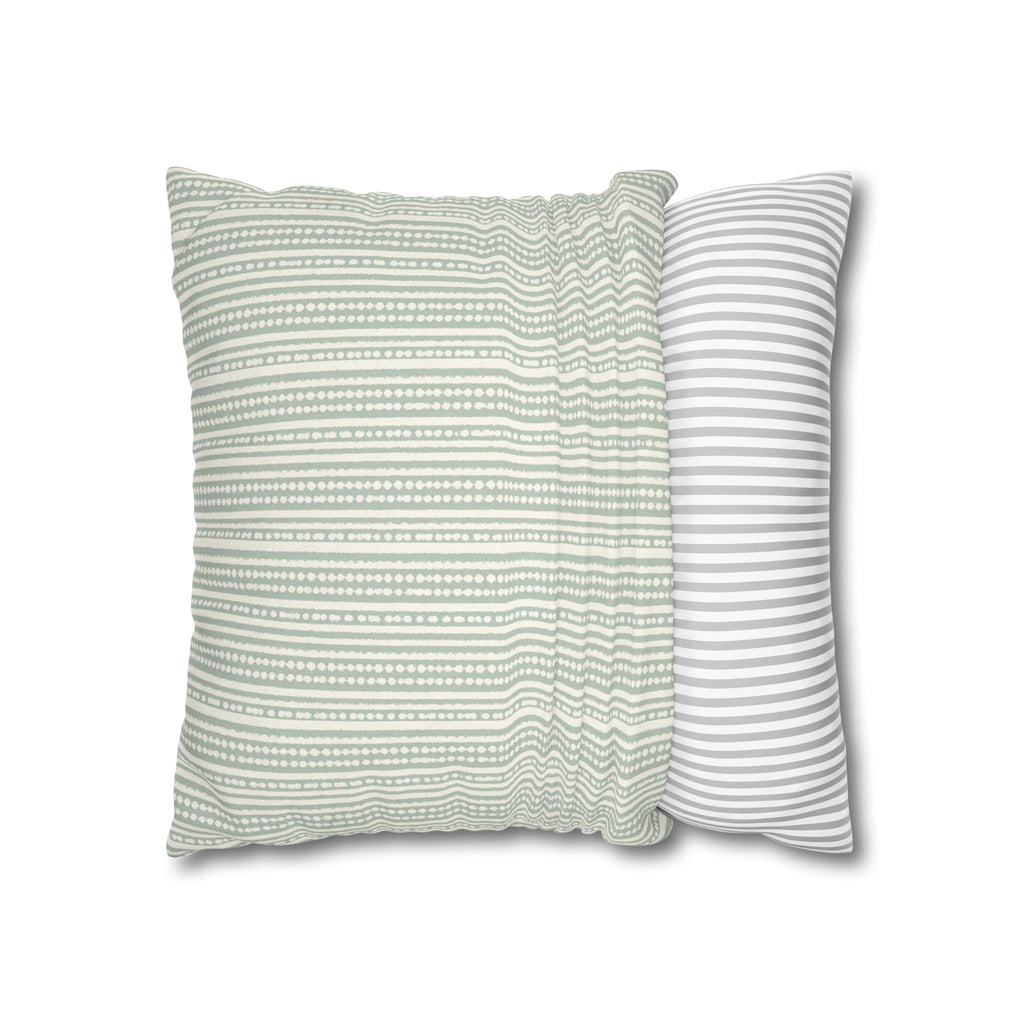 Rainfall Weave Aqua | Square Pillowcase