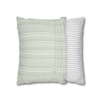Rainfall Weave Aqua | Square Pillowcase