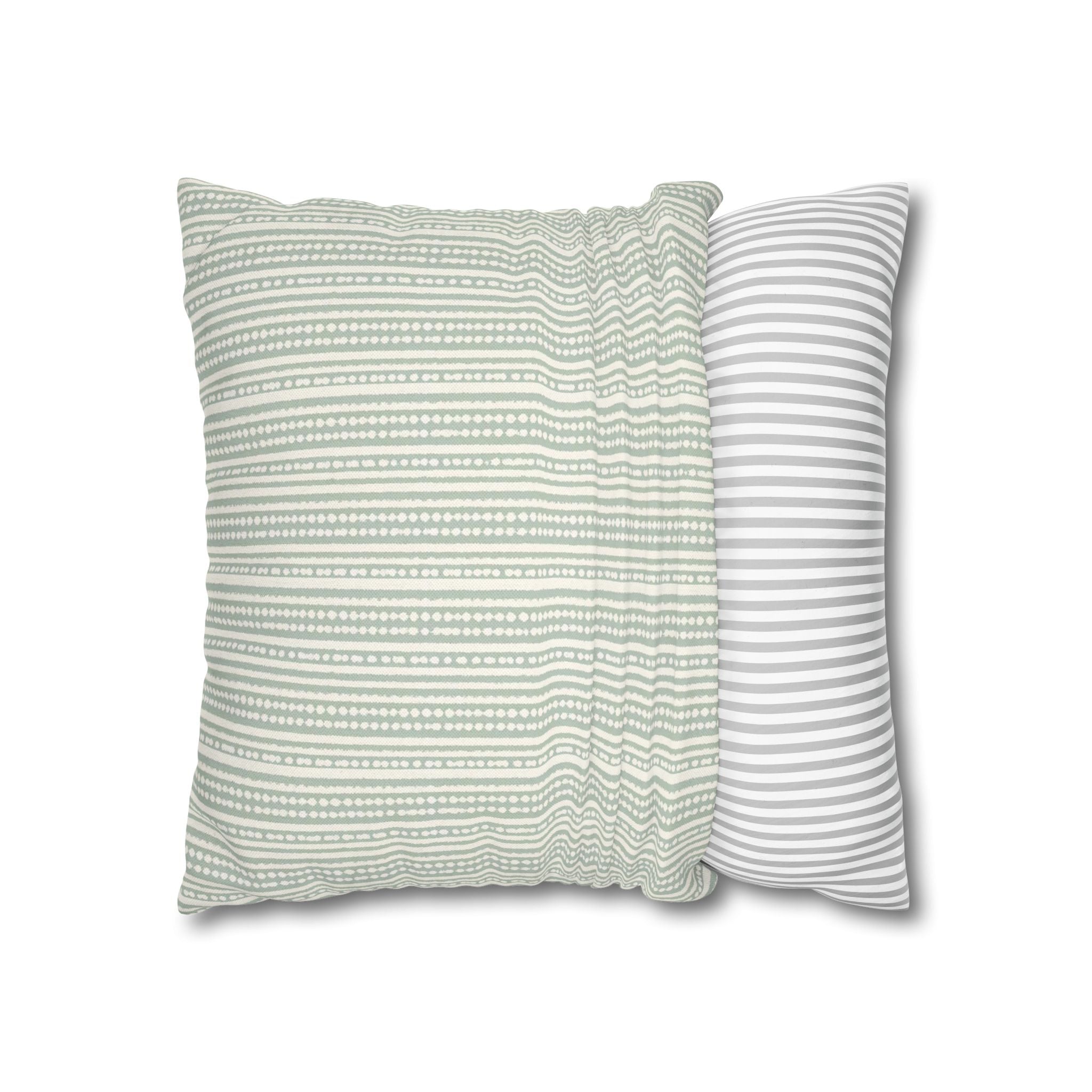 Rainfall Weave Aqua | Square Pillowcase