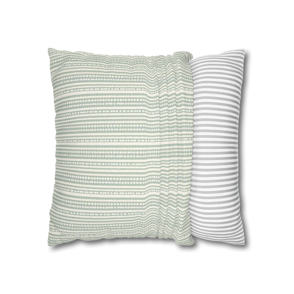 Rainfall Weave Aqua | Square Pillowcase