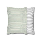 Rainfall Weave Aqua | Square Pillowcase