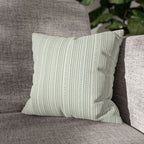 Rainfall Weave Aqua | Square Pillowcase